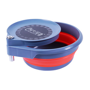 Fishing Fun Jianghu Bait Pan, plástico ABS plegable de doble capa de 25cm para almacenamiento de aparejos de pesca - Product Image 2