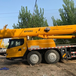QY50KC 50 Ton Truck <b>Crane</b> Yellow Hydraulic Lifting Equipment Used Construction Machinery From SKY <b>CRANE</b> EXPORT CO., LIMITE - Product Image 1