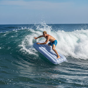 Şişirilebilir Ağır Hizmet Tipi Kumaş Sörf Matı Şişirilebilir Sörf Tahtası Katlanabilir ve Taşınabilir Sörf Oyuncağı Yetişkinler ve Çocuklar için - Product Image 6