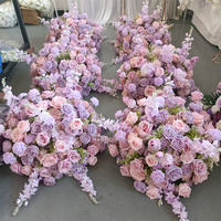 IFG Vente en gros de fleurs artificielles en soie violette, 50 pièces, pour mariage, Noël, la Saint-Valentin, Pâques, décoration de centre de table
