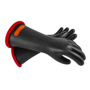 Gants de sécurité en latex de caoutchouc isolant noir/rouge haute tension 00/0/1/2/3/4 à usage général antistatique durable longueur 410mm - Product Image 5