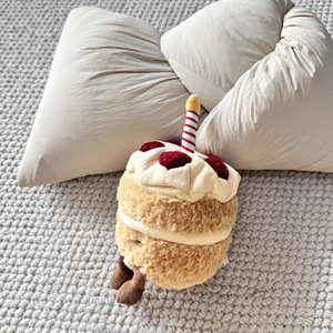 Aardbei Verjaardagstaart Schattig Kort Pluche Speelgoed PP Katoen Gevuld Bestie Verjaardagscadeau Pop Decoratie Warm Mini 31-50cm Unisex - Product Image 3
