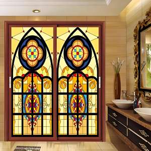 Puerta de vidrio texturizada transparente de estilo moderno personalizada para oficina, apartamento, Hotel, escuela, <span class=keywords><strong>supermercado</strong></span> para dormitorio, cocina - Product Image 6