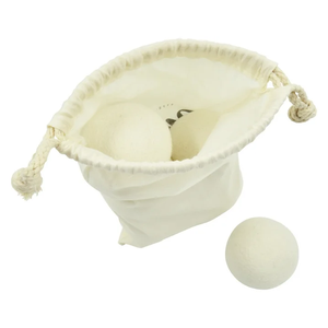 Boules de séchage en laine avec motif mouton mignon, 3 grises et 3 blanches, en feutre, pour la lessive - Product Image 3