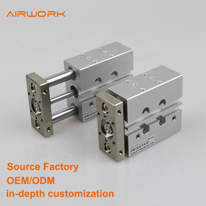 DFM FESTOs Pneumatischer Aluminium-Kolbenzylinder mit Führungsstange für Klemm-, Hebe- und Stopp-Anwendungen - Product Image 3
