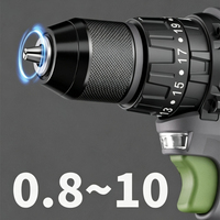 Perceuse électrique sans fil 21V, perceuse électrique portable pour la maison, perceuse à batterie lithium, mini perceuse électrique à batterie lithium pour la maison