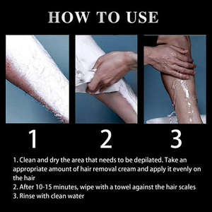 Crema depilatoria East Moon para hombres, depilación de axilas, piernas, pecho, limpieza suave, no irritante, portátil - Product Image 5