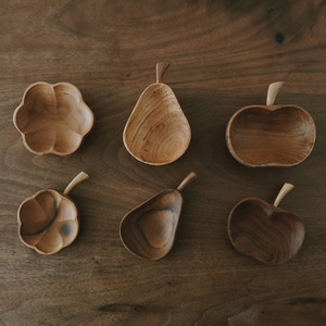<span class=keywords><strong>Assiette</strong></span> à sauce en bois massif, pratique et mignonne, en forme de fruit, petite, compatible micro-ondes, design <span class=keywords><strong>moderne</strong></span> et minimaliste, origine Chine - Product Image 2
