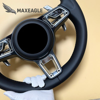 Volant en cuir et fibre de carbone de haute qualité pour Porsche Panamera Cayenne Boxster 911 997 958 957 971 970 981 718