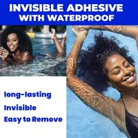 Colle adhésive invisible pour perruques 13oz, résistante à l'eau et à l'huile, non toxique, en flacon