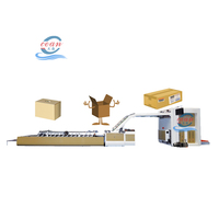 Laminoir automatique à grande vitesse 5 plis 3 en 1 pour l'emballage en carton ondulé