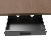 Tiroir coulissant sous le bureau JH-Mech avec gestion des câbles, robuste, gain de place, pour bureau à domicile, en acier carbone.