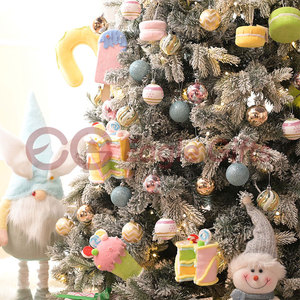 EAGLEGIFTS Ornements de Noël suspendus pour arbres de Noël pré-éclairés, Série Macaron Sucré, Boules de Noël faites à la main, Décorations de Noël, Pendentifs - Product Image 4