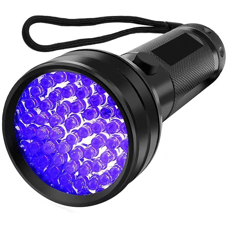 UV Ultra Violet 21 LED Taschenlampe Mini Blacklight Aluminium Taschenlampe CN 
