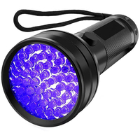 51LED uv della torcia della luce 395 nm Luce Nera LED Torcia uv torcia rivelatore di denaro per il Cane Urine Letto Bug