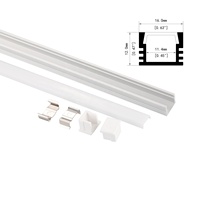 Mini 12mm RGB PCB LED Strip Aluminium Channel Milky Black Diffuser Cover 2m 3m Silver Black TW TW1612 CNC Cutting Ready Stock
