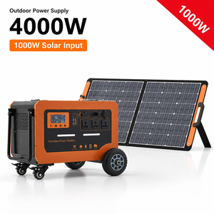 Banco de Energía Solar Portátil de Alta Calidad de 4000W y Estación de Energía con Batería LiFePO4 para Acampar al Aire Libre y Emergencias en el Hogar - Product Image 1