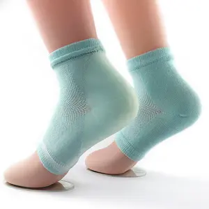 Renkli pamuk çorap pedleri Anti çatlama astar topuk çorap jel nemlendirici ayak cilt bakımı ayak nemlendirici çorap