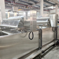 LWT RVS Hoog Rendement Fruit- en Groentewasmachine PLC-gestuurde Pomp Tandwielmotor Aangepaste Capaciteit