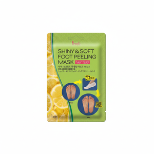 มาส์กเท้า PRRETI Shiny&Soft Foot Peeling Mask Ver2.0 1 คู่ ผลิตภัณฑ์ขัดผิว AHA เครื่องสำอางเกาหลี ผลิตในเกาหลี สำหรับผู้หญิง น้ำมันธรรมชาติ - Product Image 2