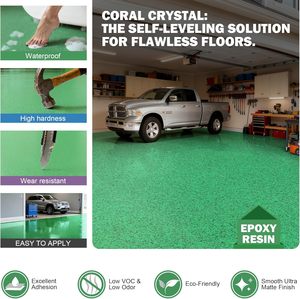 ETERNI YTNFLOOR 8930 Peinture de sol autolissante époxy-sable à prix d'usine - Résistante à l'abrasion, facile à nettoyer, 98% de teneur en solides - Product Image 2