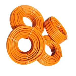 Tuyau flexible de ménage JG pour gaz GPL en PVC souple orange tuyau de gaz GPL en plastique propane basse pression tuyau de cuisinière à gaz en PVC souple