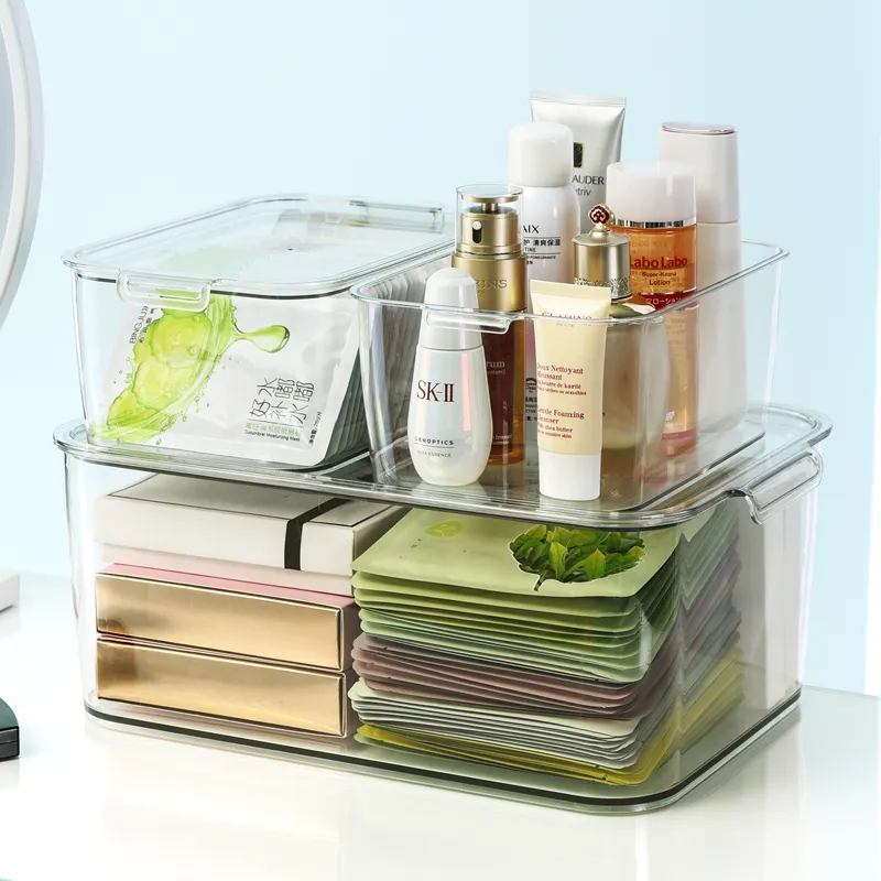 Economical and applicable to store various small objects bedroom cosmetics space saving storage box