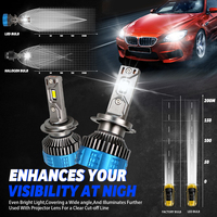 Usine nouvelle conception haute puissance F8 Pro ampoules de phares LED 200W 40000LM phare LED de voiture H7 H11 H4 ampoule de phare LED de voiture