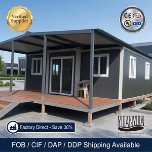 Villa conteneur extensible de 20 pieds au design soigné, hôtel de villégiature modulaire préfabriqué de luxe pour la vie en île et cabane touristique - Product Image 1