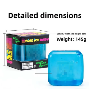 (Envío Inmediato) Cubo Mágico Antiestrés de Silicona Transpirable, Juguete para Aliviar el Estrés, Cuadrado de Maltosa, Rebote Suave - Product Image 2