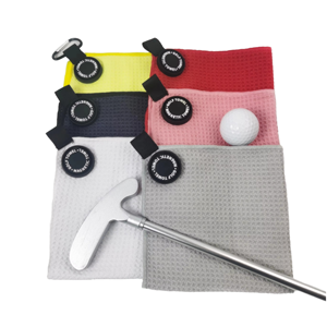 Serviette de <span class=keywords><strong>golf</strong></span> en microfibre gaufrée avec aimant et crochet, personnalisable avec logo, durable et légère, pour le sport et les voyages de <span class=keywords><strong>golf</strong></span> - Product Image 6