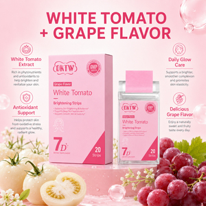 OKTW Ready Stock Wholesale White <b>Tomato</b> mouth strips hyaluronic acid photo aging <b>support</b> Low MOQ For OEM Label - Product Image 3