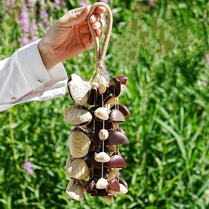 Wholesale Hand Crafted Long Mixed Fruit Shell Shaker <b>Wind</b> Chim Rattle Bell For Sound Therapy Hanging Home Bohemian Decor - Product Image 4