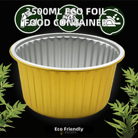 Conteneur en aluminium PET Smoothwall ALCHN YY140-750 de 750 ml, bord large, micro-ondable, boîte à lunch pour repas prêts à consommer