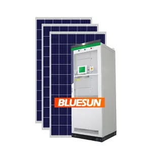 Bluesun सौर 500kw प्रणाली पावर स्टेशन 1mw लिथियम बैटरी 100kw 5mw 300 वाट के साथ वाणिज्यिक छत उपयोग के साथ सस्ती कीमत