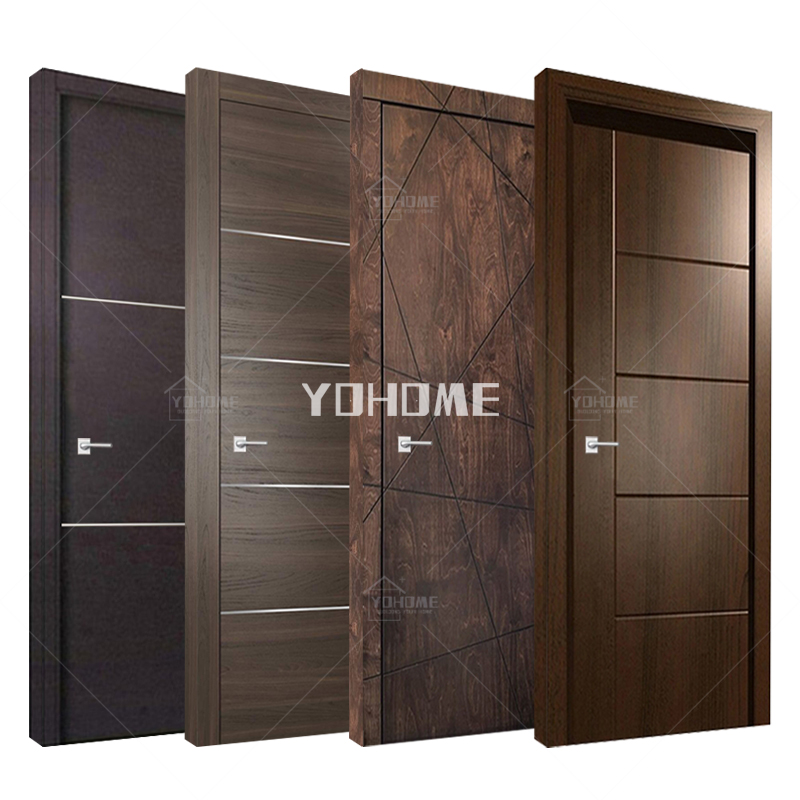 Твердые деревянные двери от производителя Guangdong yohome, современные двери для комнат, другие двери для отелей (старые)