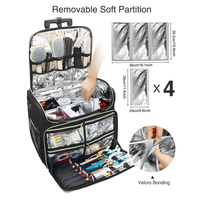 Sac de maquillage professionnel personnalisé pour beauté et coiffeur avec bandoulière