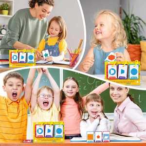 Material Escolar para el Hogar, Tarjetas de Memoria de Geometría Portátiles e Impermeables, Tarjetas Cognitivas de Formas para Niños Pequeños - Product Image 5