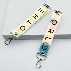 حزام مفاتيح عاكس مخصص الطباعة، حزام مفاتيح ملون هولوغرافي، سلسلة مفاتيح عاكسة - Product Image 2