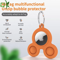 OKSILICONE Housse de protection en silicone souple anti-rayures pour AirTags, étui en silicone personnalisé, protecteur de traceur de localisation