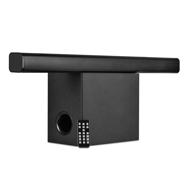 Vofull 18 Inch Wired 5.0 Wireless Stereo Soundbar Sound bar for TV with Remote Control