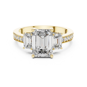 แหวนทองคำ 18k ทรงกลม สไตล์โมเดิร์น พรีเมียม ประดับเพชรแล็บโกรน คลาสสิก สำหรับผู้หญิง รับรองคุณภาพ เหมาะสำหรับงานแต่งงานและวันครบรอบ - Product Image 4