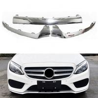 Lèvre inférieure de pare-chocs avant chromée pour Mercedes Benz Classe C W205 C205 15-18