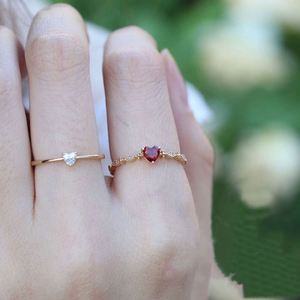 Bague de promesse pour femme Dylam Trendy Style en argent sterling 925 avec zircone 5A en forme de cœur, idéale pour les fêtes - Product Image 5