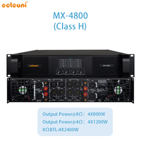 Amplificateur 4 canaux haute puissance 4400W, système de sonorisation PA pontable, haut-parleur audio professionnel