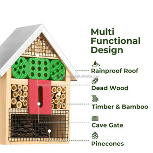 <span class=keywords><strong>Maison</strong></span> d'insectes suspendue en bambou pour abeilles, papillons et coccinelles – Hôtel d'insectes d'intérieur et d'extérieur - Product Image 3