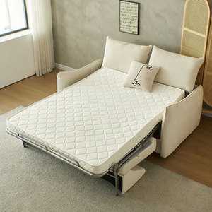 Juego de Cama Inteligente Moderno Gerfenii, Gris Oscuro, Extensible, Colchón de Esponja de Alta Densidad, Reclinable, Cuero Genuino, para Hotel/Apartamento - Product Image 2