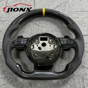 Volante de Fibra de Carbono Personalizado para Audi A3 A4 B8 A5 B8 <span class=keywords><strong>A6</strong></span> C6 A7 C7 A8 D4 Q5 S7, Venta al por Mayor y al Detal - Product Image 4