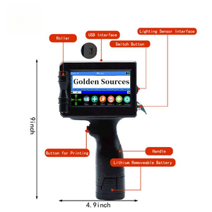 12,7 mm 25,4 mm Thermische Draagbare Handheld Inkjetprinter Hand Jet Draagbare Printer voor Datumcodering Barcode Plastic Zakken Printer - Product Image 4