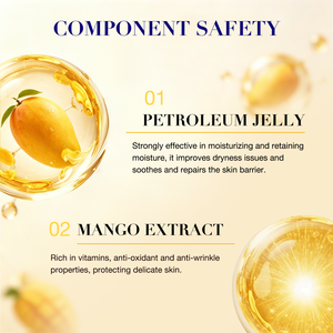 Gelée de pétrole à la mangue Icesea 100ML, hydratation longue durée, douce, sans danger pour les bébés, réparation des peaux sèches, soin corporel, vente en gros OEM - Product Image 3